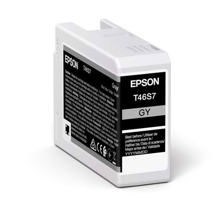 Epson Gray 25 ml kartuša s črnilom T46S7 - Epson SureColor P700
