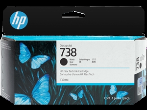HP 738 130-ml Black ?rnilna kartuša DesignJet