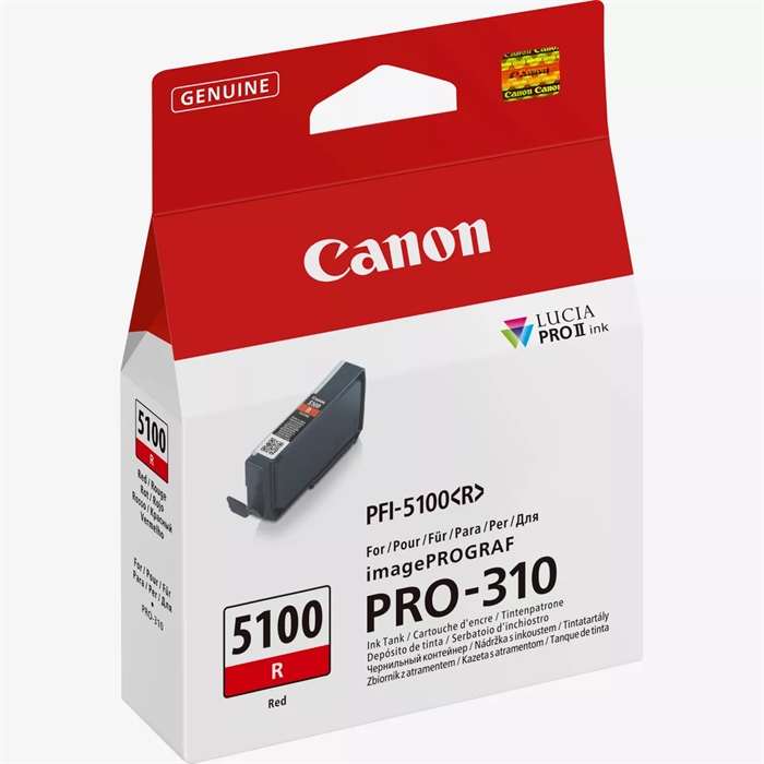 Canon Rdeča PFI-5100R - 14,4 ml kartuša
