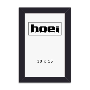 Črni leseni okvir za fotografije in plakate 10 x 15 cm