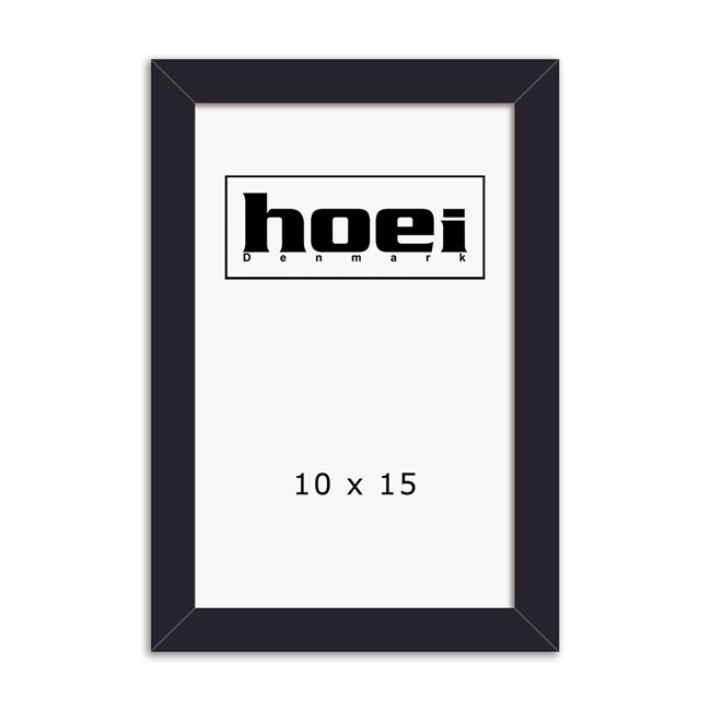 Črni leseni okvir za fotografije in plakate 10 x 15 cm