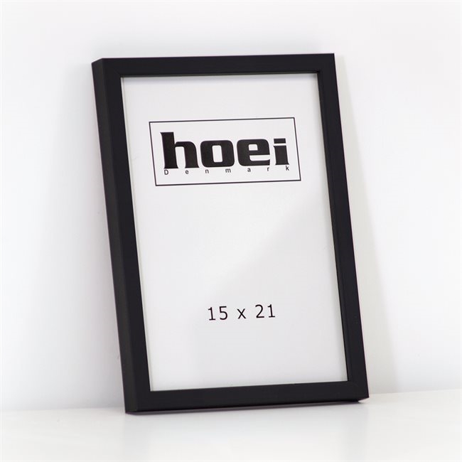 Sort lesena okvir za fotografije in plakate 15 x 21 cm