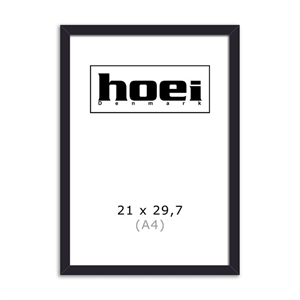 Sort leseni okvir za fotografije in plakate 21 x 29,7 cm (A4)