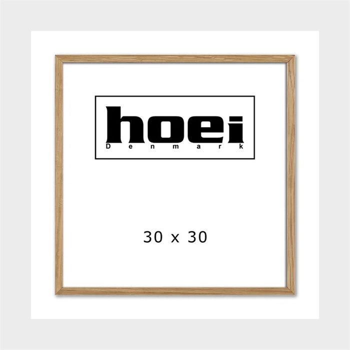Masivni okvir iz hrastovega lesa za fotografije in plakate 30 x 30 cm
