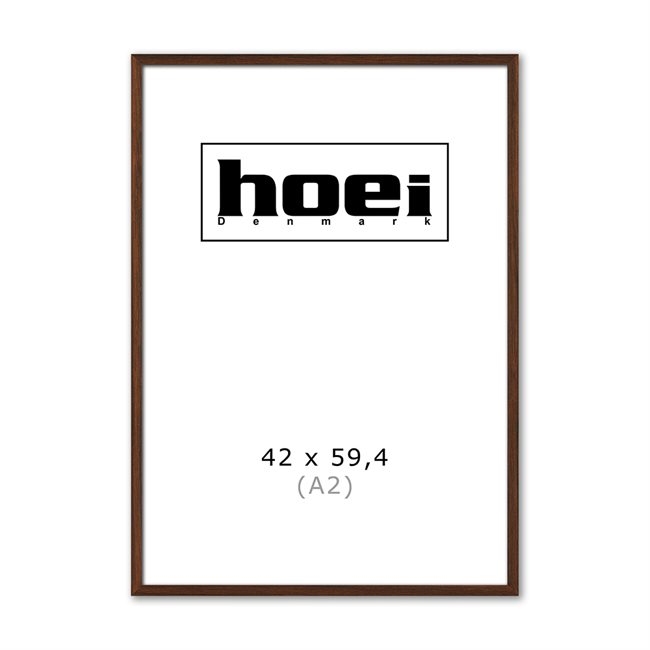 Množični temni okvir iz hrastovega lesa za fotografije in plakate je velikosti 42 x 59,4 cm (A2).
