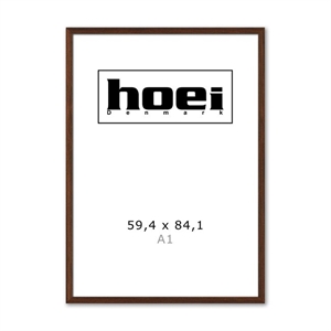 Massiven okvir iz temnega hrastovega lesa za fotografije in plakate EG 59,4 x 84,1 cm (A1)