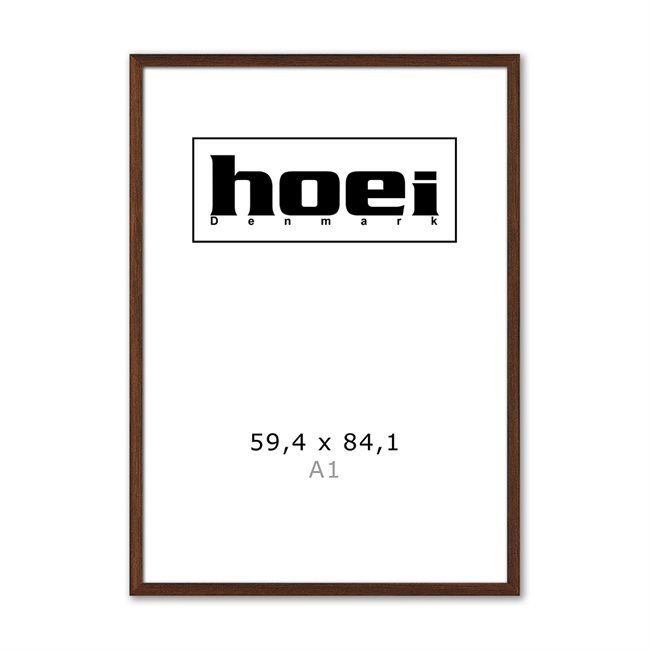 Massiven okvir iz temnega hrastovega lesa za fotografije in plakate EG 59,4 x 84,1 cm (A1)