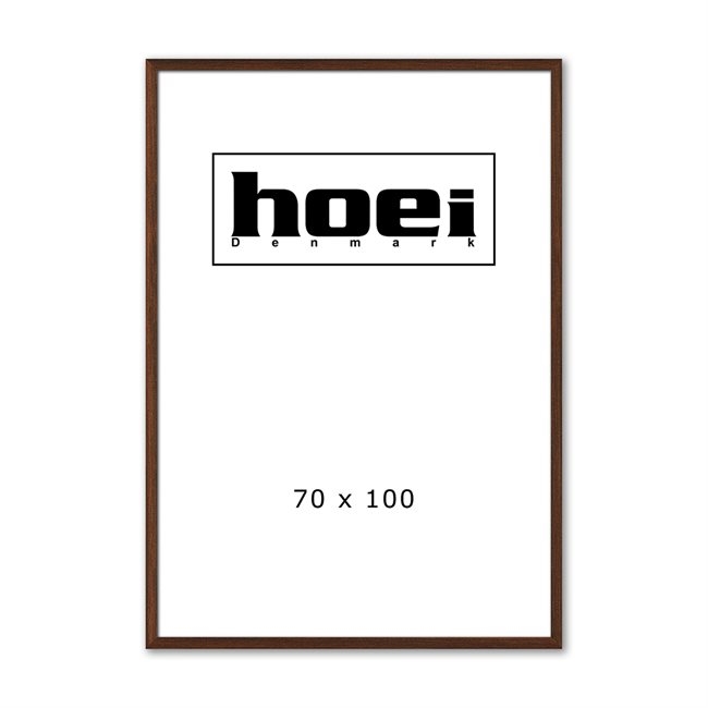 Masivni okvir iz temnega hrastovega lesa za fotografije in plakate 70 x 100 cm