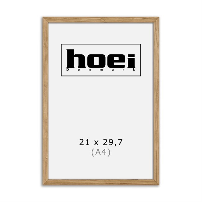 Massiv okvir iz hrastovega lesa za fotografije in plakate 21 x 29,7 cm (A4)