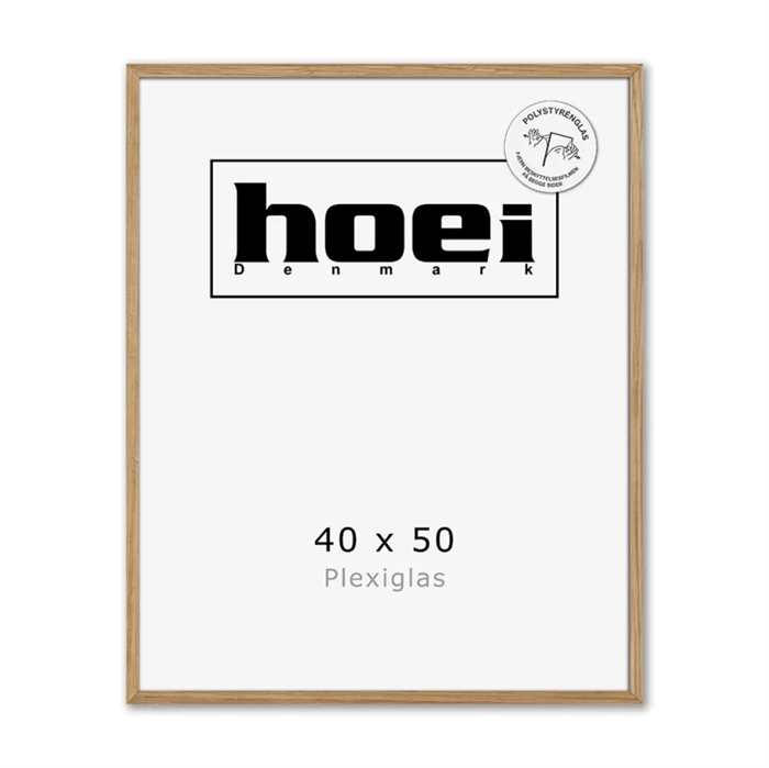 Masivni hrastov okvir za fotografije in plakate 40 x 50 PLEXI cm