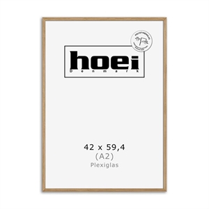 Massiven okvir iz hrastovega lesa za fotografije in plakate 42 x 59,4 - A2 PLEXI cm