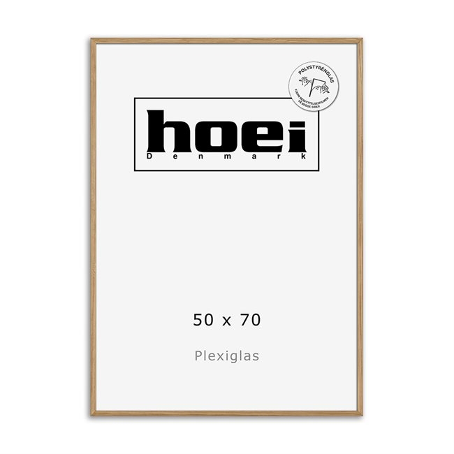 Masivni hrastov okvir za fotografije in plakate 50 x 70 PLEXI cm