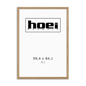 Masivni okvir iz hrastovega lesa za fotografije in plakate je 59,4 x 84,1 cm (A1)