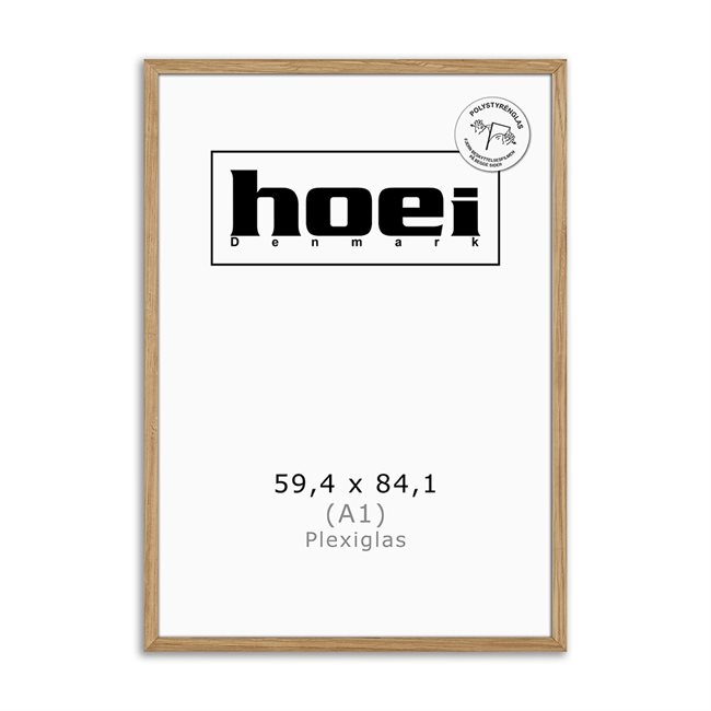 Massiv hrastov okvir za fotografije in plakate 59,4 x 84,1 - A1 PLE x cm