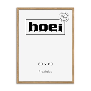 Masivni okvir iz hrastovega lesa za fotografije in plakate 60 x 80 PLEXI cm
