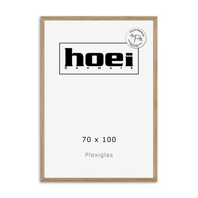 Masivni hrastov okvir za fotografije in plakate 70 x 100 PLEXI cm