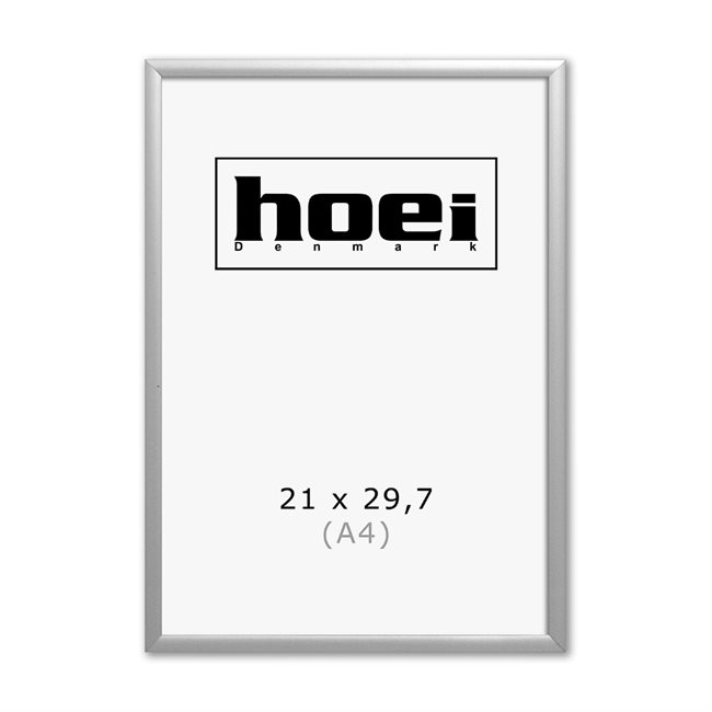 Srebrni aluminijasti okvir - 21 x 29,7 cm (A4)