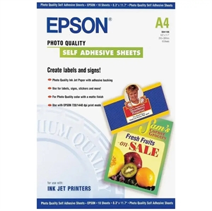 Epson Samolepilni Foto Papir - A4 - 10 listov
