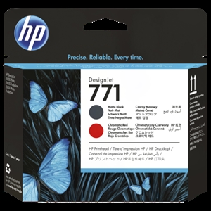 Ispisna glava HP 771 Matte Black/chromatic red