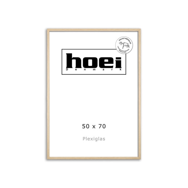 Hrastov okvir za fotografije in plakate 50 x 70 - PLEXI cm