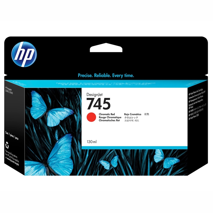 HP 745 Chromatic Red a kartuša, 130 ml