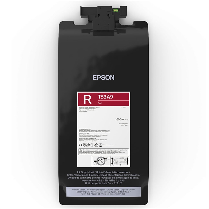 Epson črnilna vrečka Red 1600 ml - T53A9