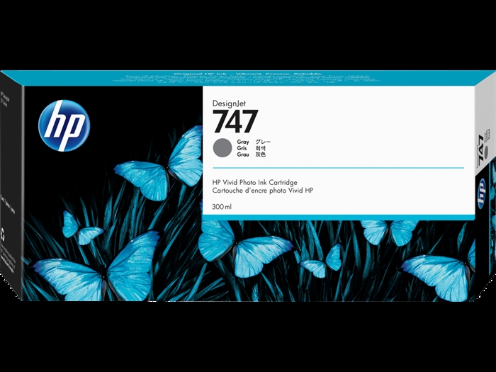 HP 747 300 ml Grey kartuša DesignJet