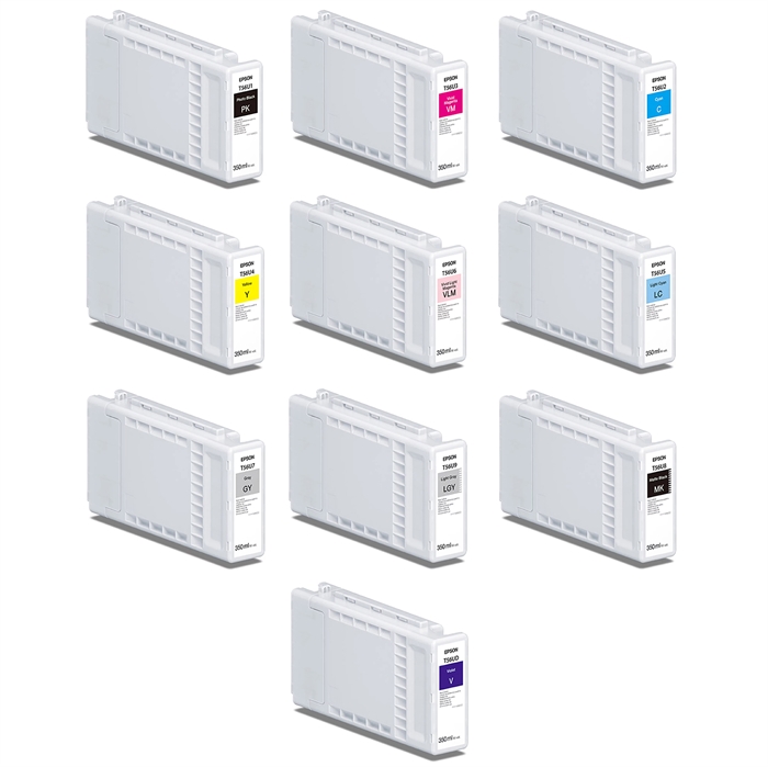 Celoten komplet kartuš s črnilom 350 ml za Epson SureColor P7300 in P9300