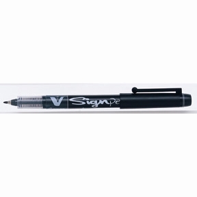 Pilot flomaster s pokrov?kom V-Signpen 2.0 ?rn