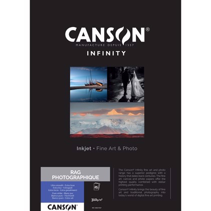 Canson Rag Photographique 310 g/m² - A3+, 25 ark