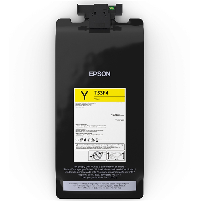 Epson črnilna vrečka Yellow 1600 ml - T53F4